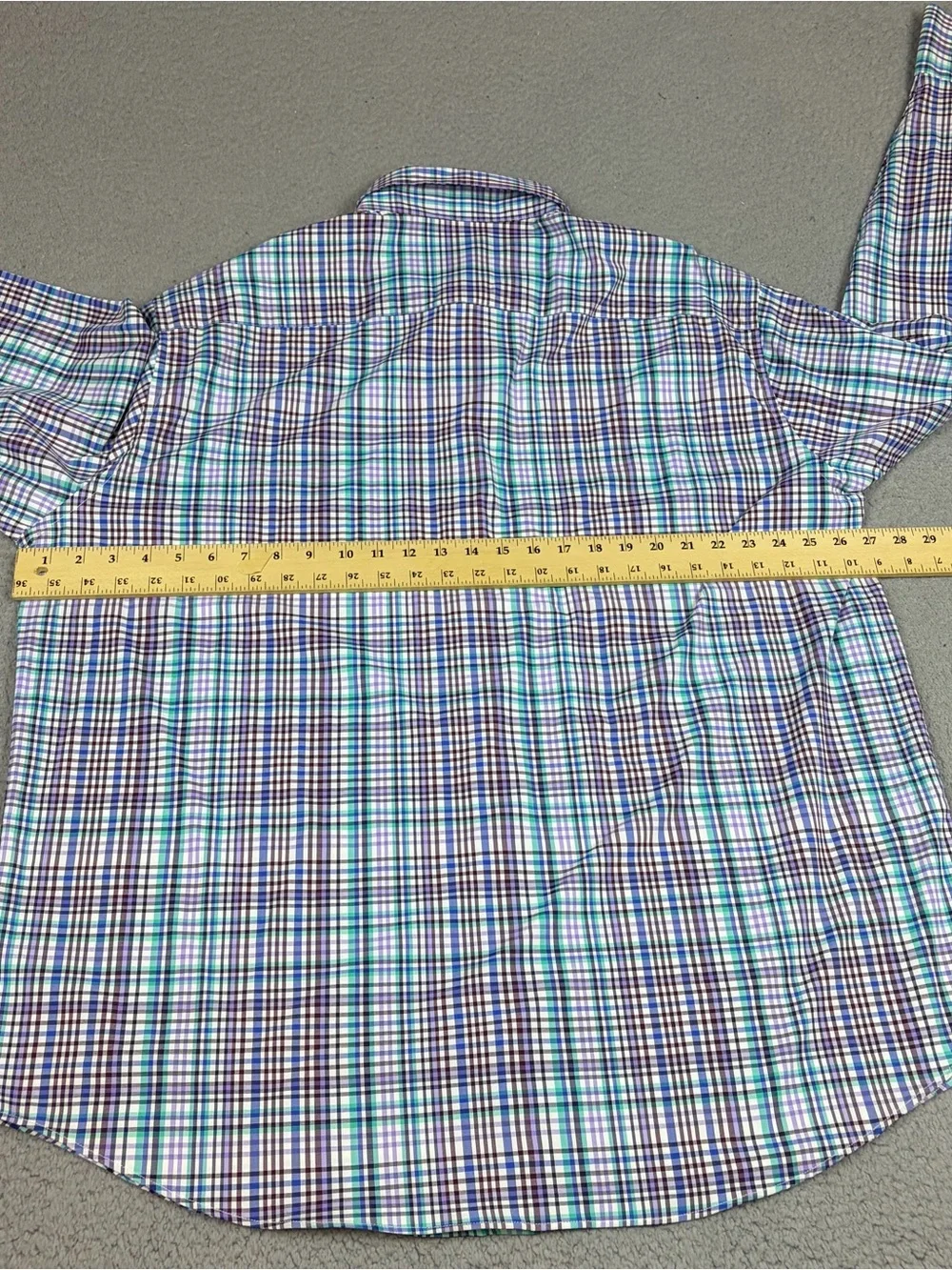 Peter Millar Summer Comfort Shirt XXL Multicolor Plaid Button-Up Nylon Stretch - Picture 10 of 11